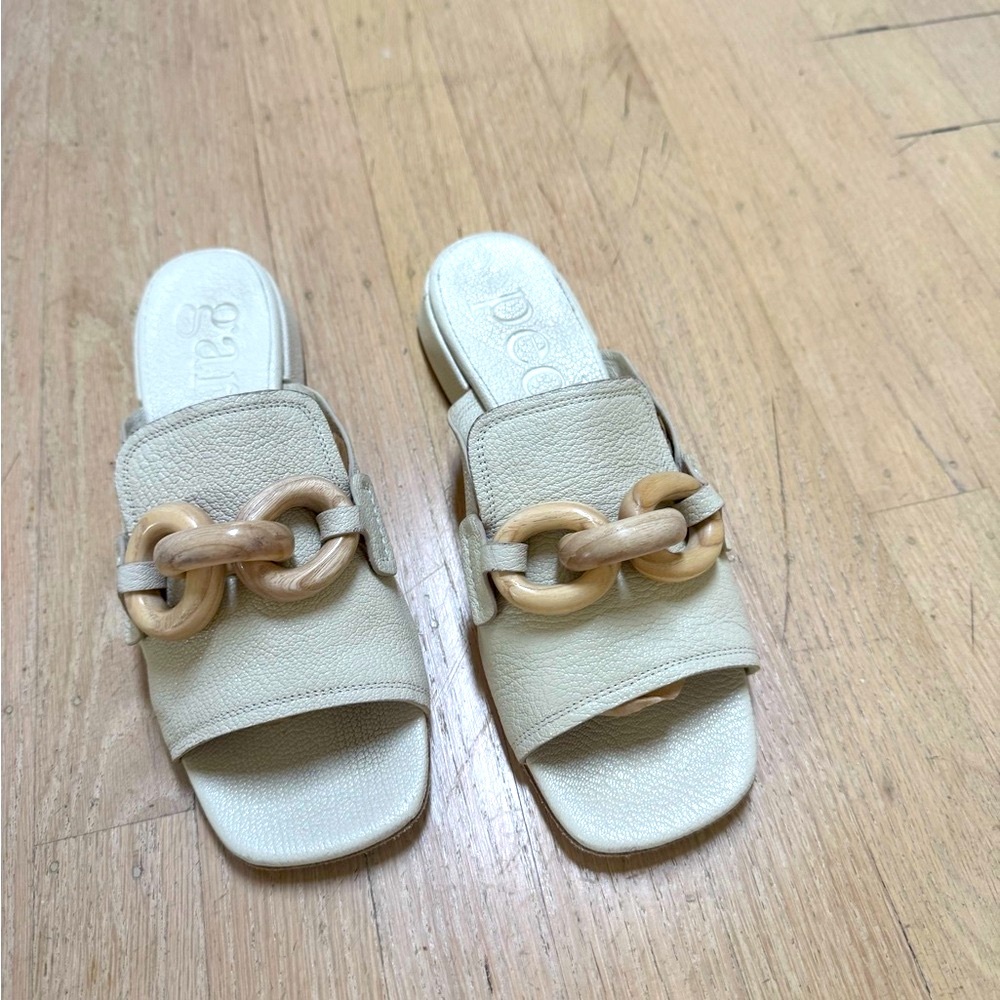 Pedro Garcia Enna Wood Chain Sandal